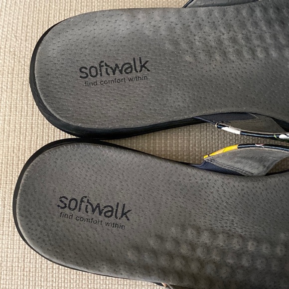 SOFTWALK  - Floral Sandal Black 12W - Picture 8 of 8